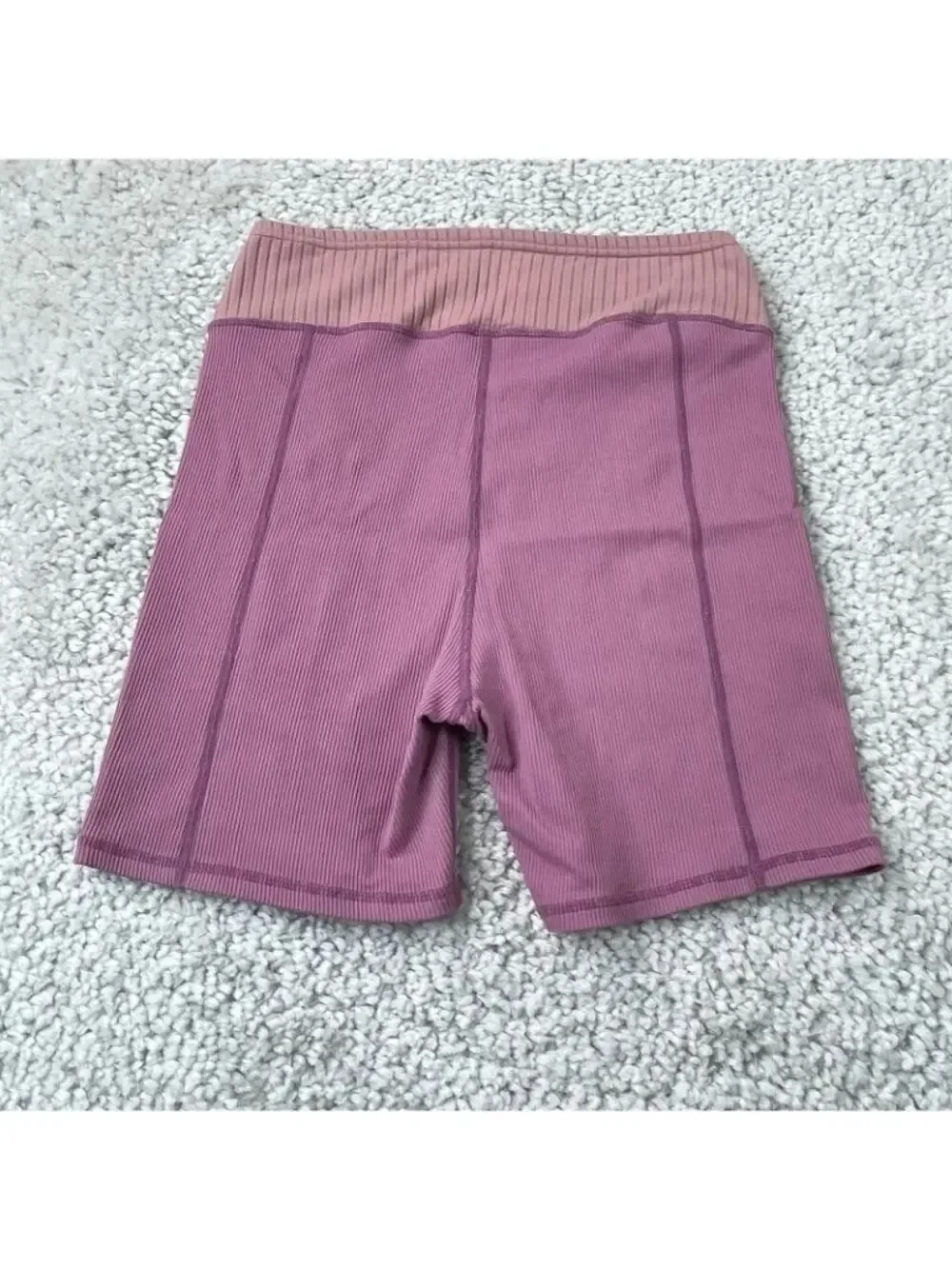 For Love & Lemons Dani Bike Shorts Mauve Pink Womens Medium